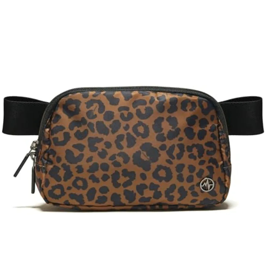Two Way Zipper Fanny Pack Nylon Belt Bag for Women