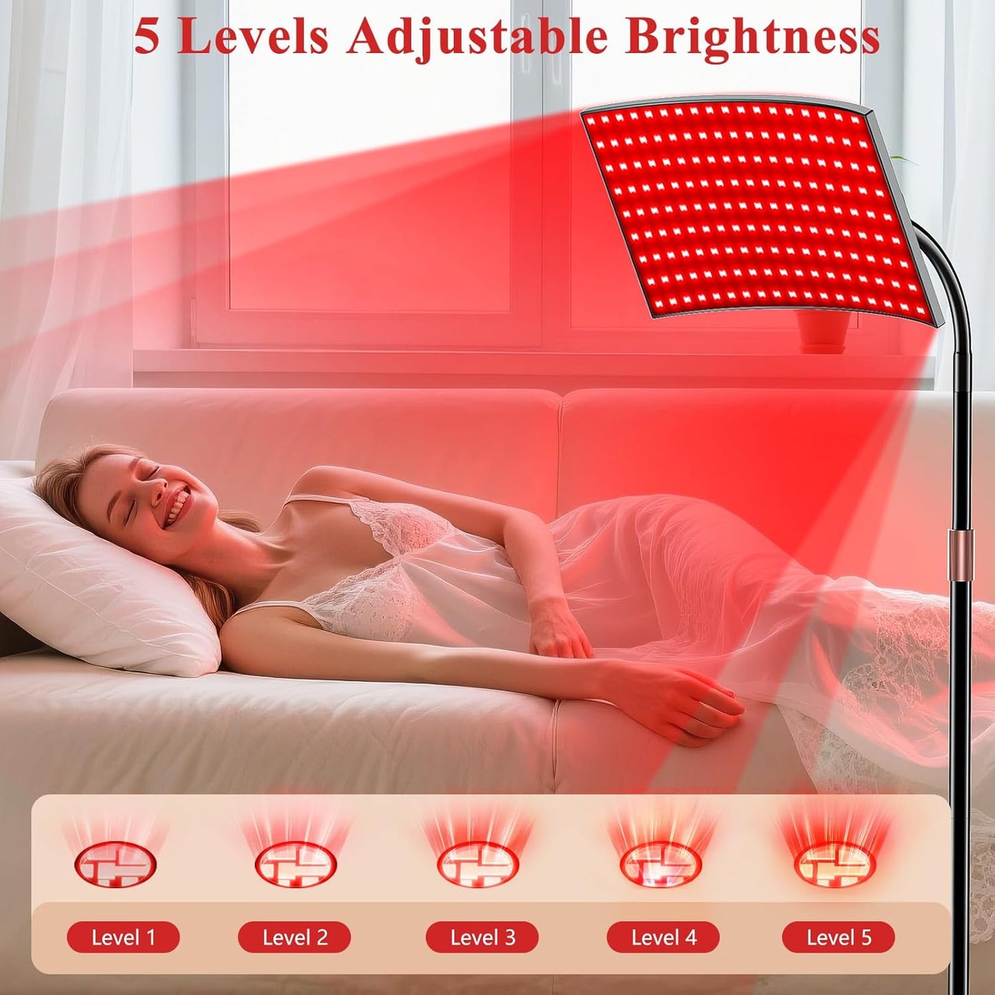 FlaoAito Dual Wavelength Near Infrared LED Light Panel Skin