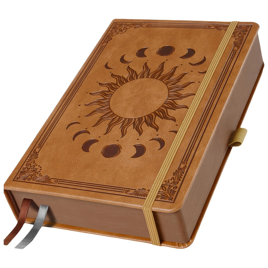Vintage Sun Moon Hardcover Journal With 360 Lined Pages