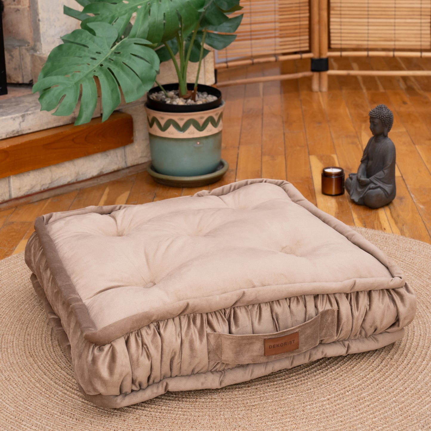 Dekorist Round Floor Cushions Soft Meditation Cushions