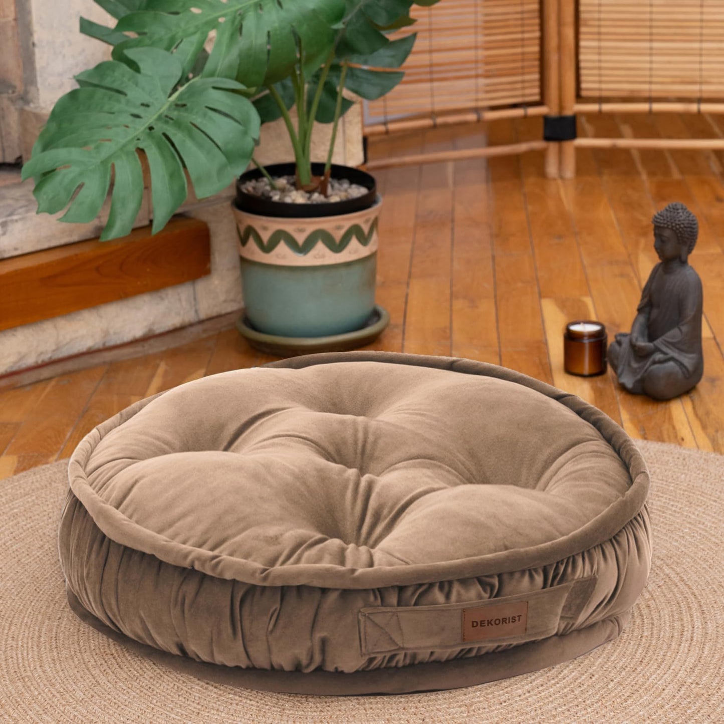 Dekorist Round Floor Cushions Soft Meditation Cushions