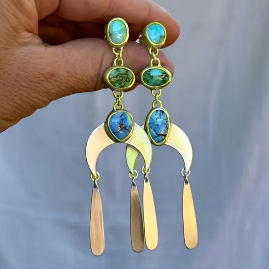 Blossom And Radiate Bohemian Tassel Earrings Pendants