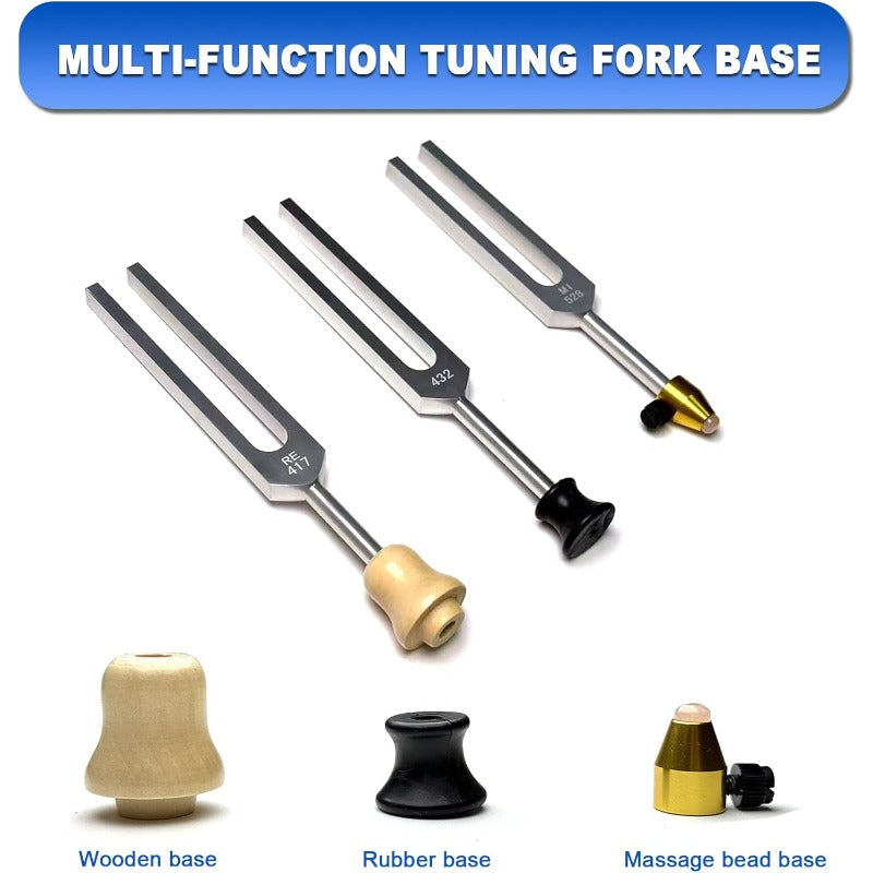 Solfeggio Tuning Forks Set 10pcs With Aluminum Alloy Case