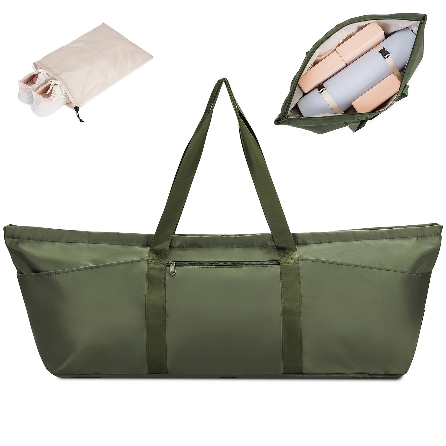 Blossom And Radiate Yoga Mat Bag With Shoes Wet Compartment