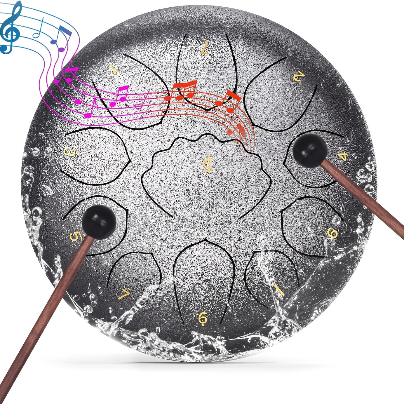 Rain Drum 11-Note Steel Tongue Drum For Yoga Meditation