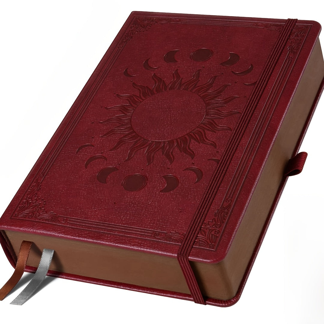 Vintage Sun Moon Hardcover Journal With 360 Lined Pages