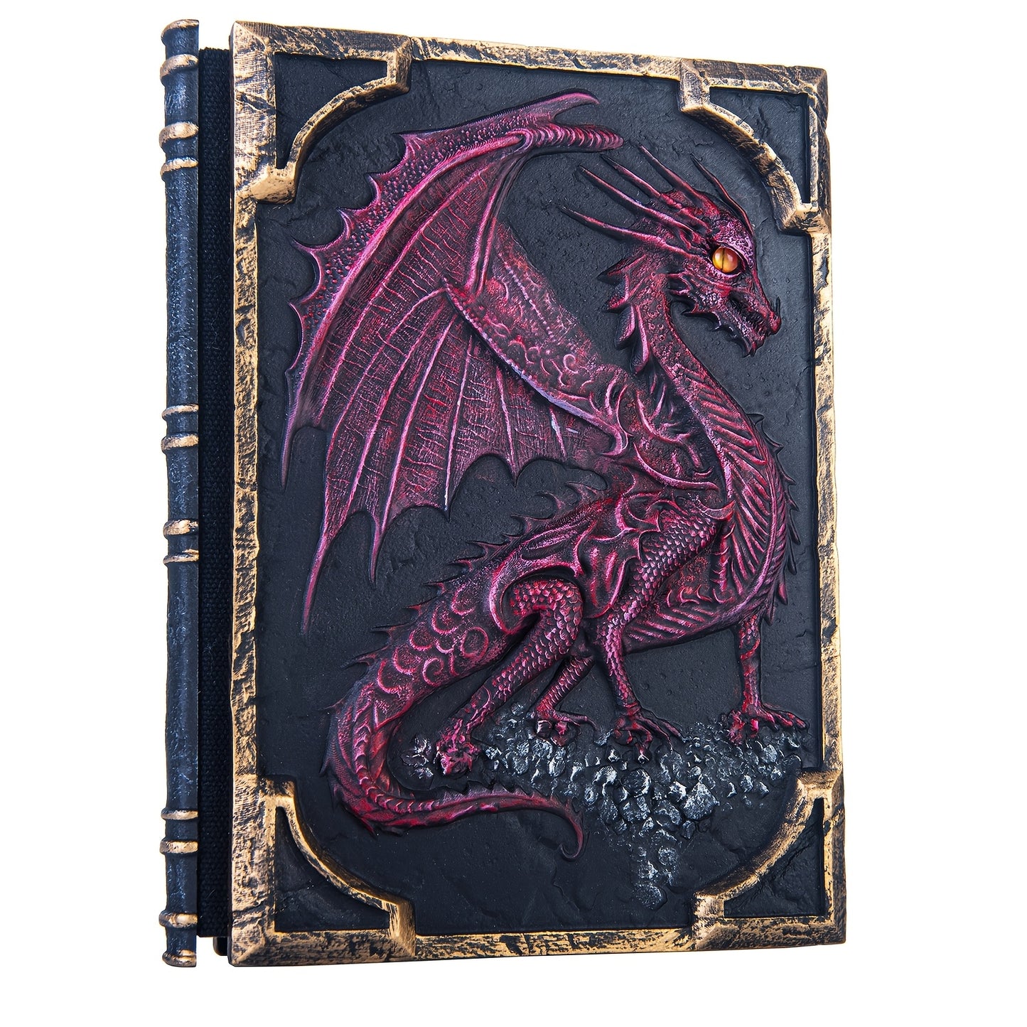 Flying Dragon Embossed Journal Notebook Resin Engraving