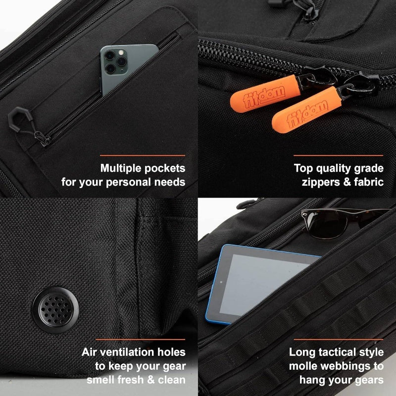 Tactical Inspired Yoga Bag With Expandable Compartments