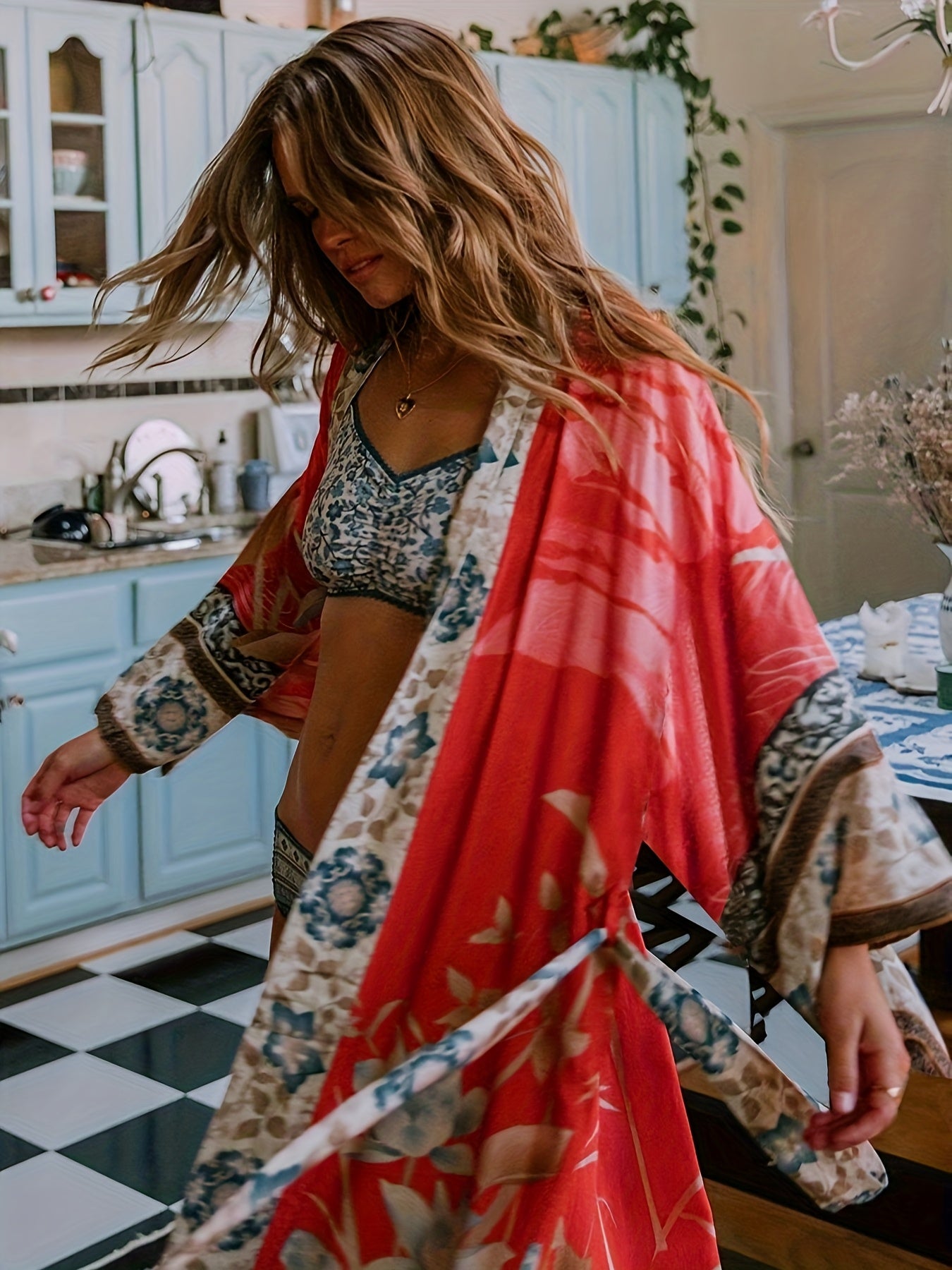 Blossom Radiate Bohemian Sun Protective Cover Up Shawl