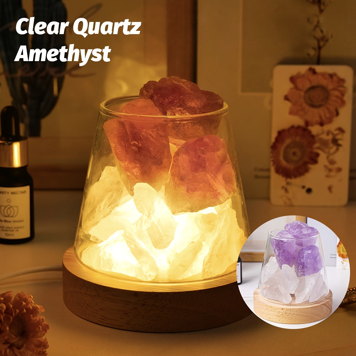 Blossom Radiate Natural Aroma Stone Diffuser USB Lamp