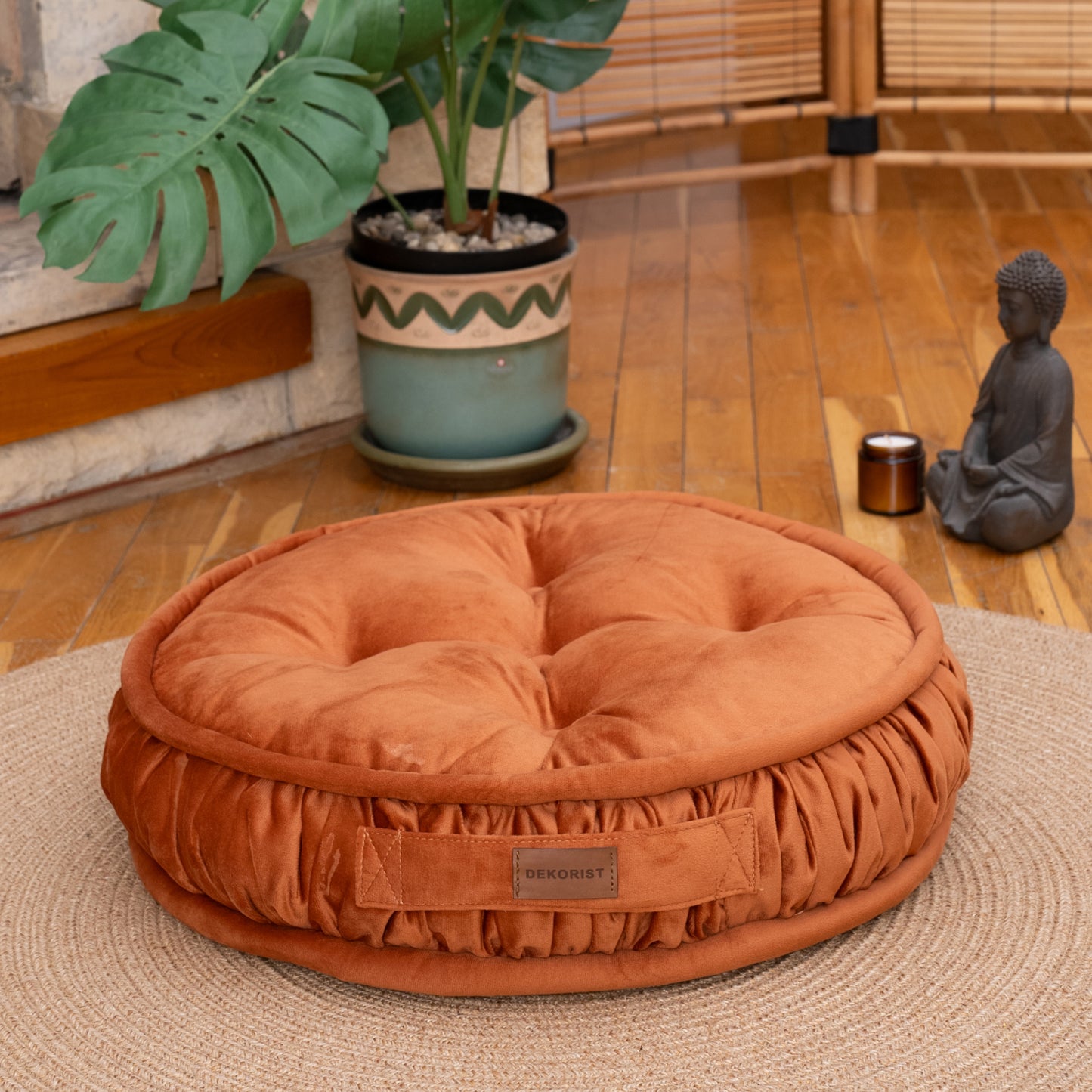 Dekorist Round Floor Cushions Soft Meditation Cushions