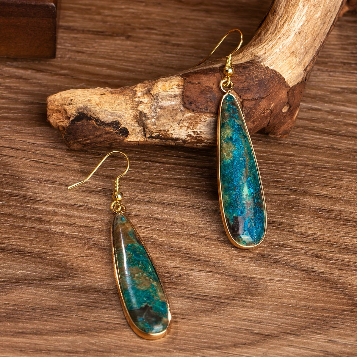 Blossom and Radiate Water Drop Pendant Earrings Boho Gift