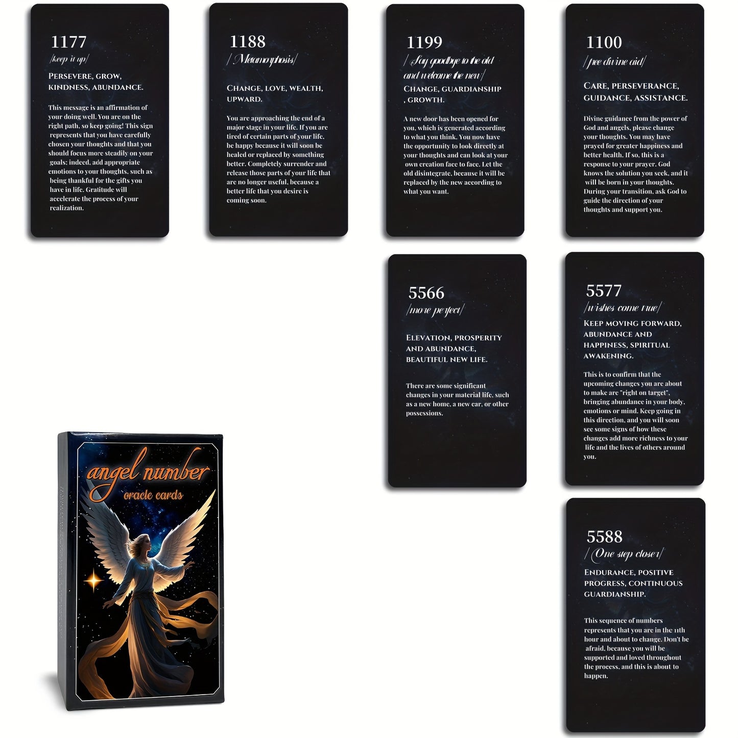 Angel Cards And Angel Numbers Oracle Deck For Beginners