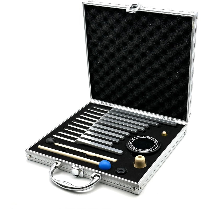 Solfeggio Tuning Forks Set 10pcs With Aluminum Alloy Case