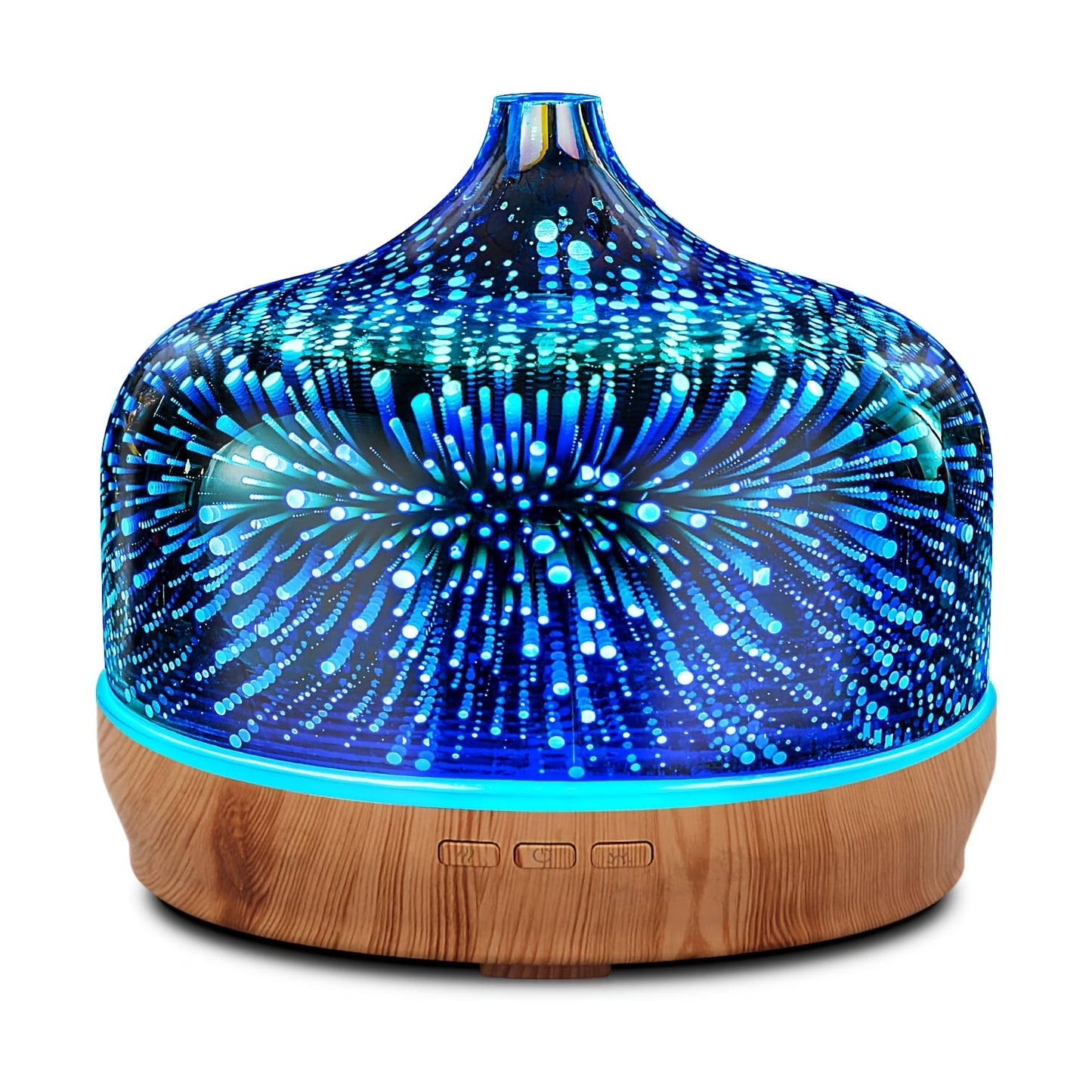 Essential Oil Diffuser 3D Glass Humidifier Auto Close Timer