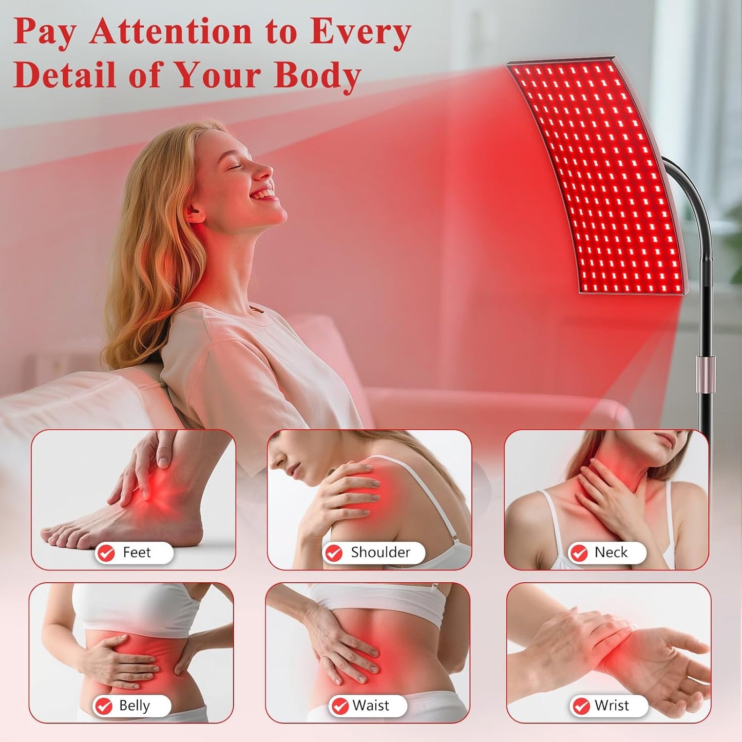 FlaoAito Dual Wavelength Near Infrared LED Light Panel Skin