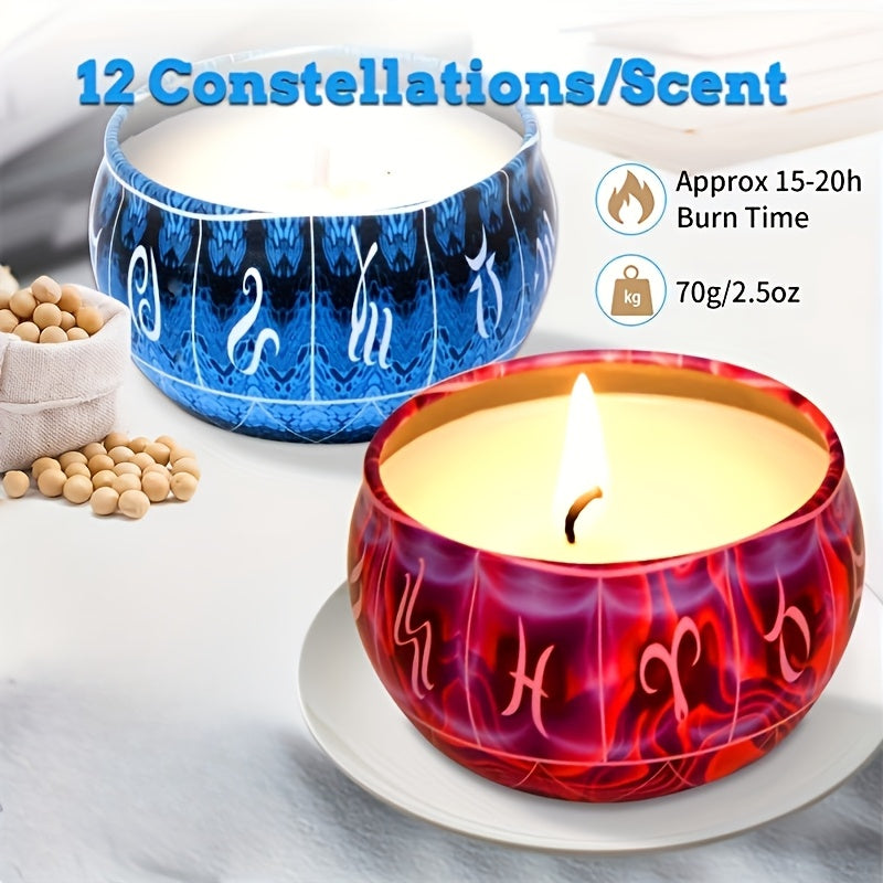 Blossom Radiate 12 Constellations Scented Candles Gift Set