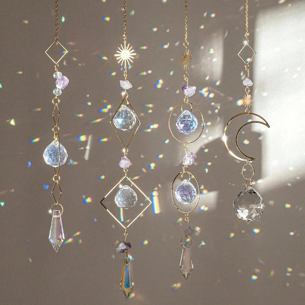 NEULRY Crystal Suncatcher Window Hanging Pendant Rainbow Maker Light Catcher For Home Decor