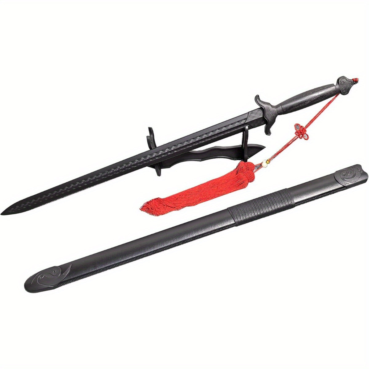 Tai Chi Plastic Sword With Scabbard And Display Stand