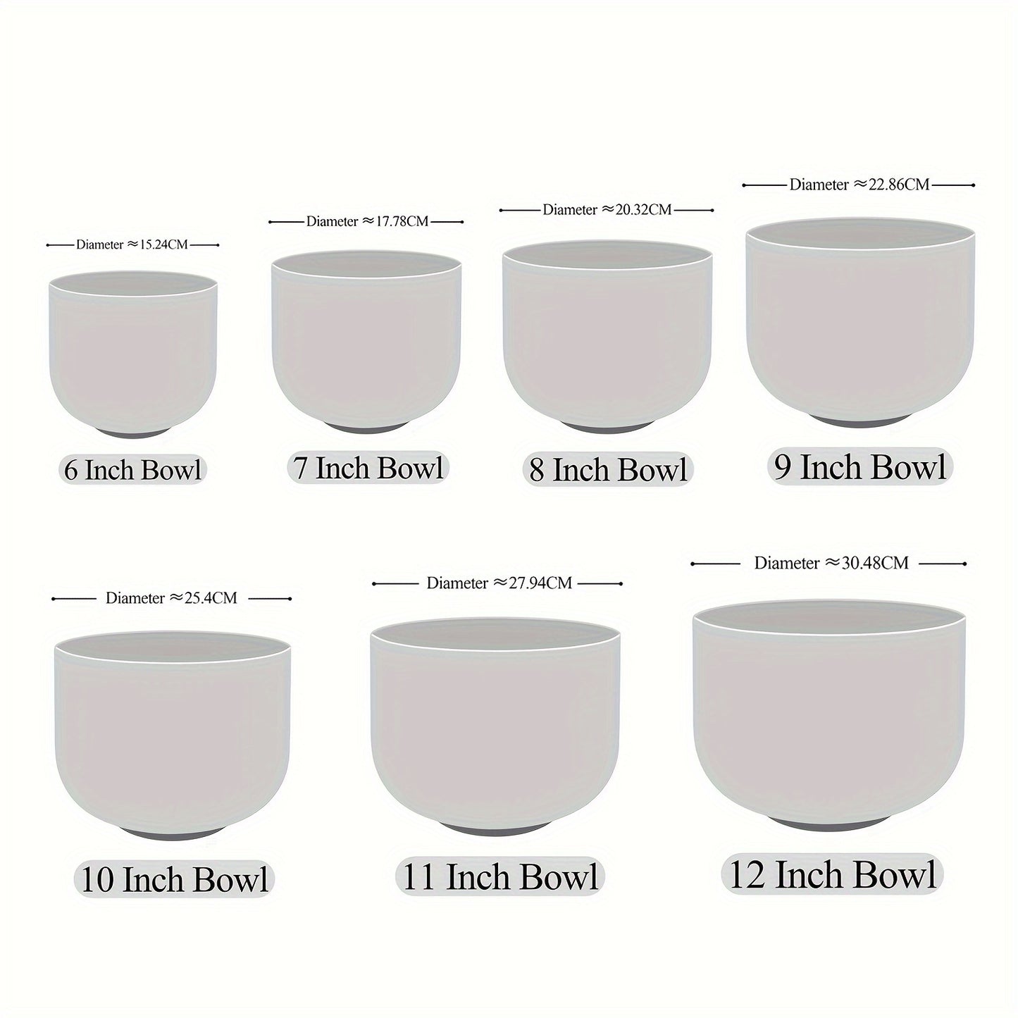 Blossom And Radiate Lycrystal Crystal Singing Bowl Set 7pc