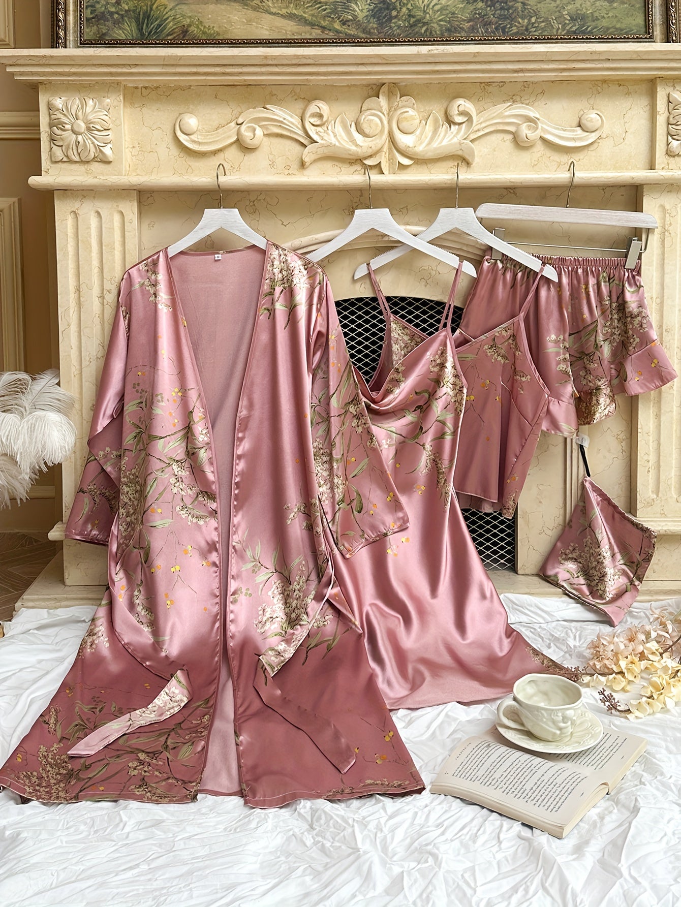 Blossom and Radiate Four Seasons Cherry Print Pajama Set