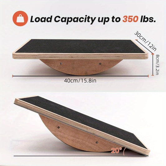 Anti Slip Wooden Balance Board For Adults Core Strength