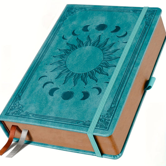 Vintage Sun Moon Hardcover Journal With 360 Lined Pages