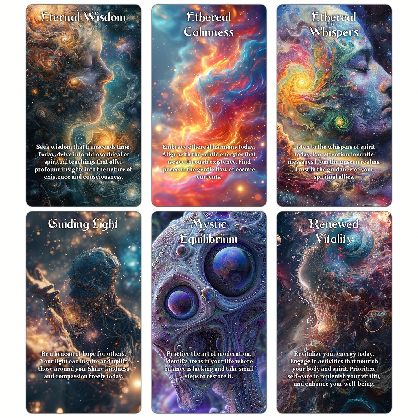 68-Card Yin And Yang Oracle Cards Deck With Meanings Bag