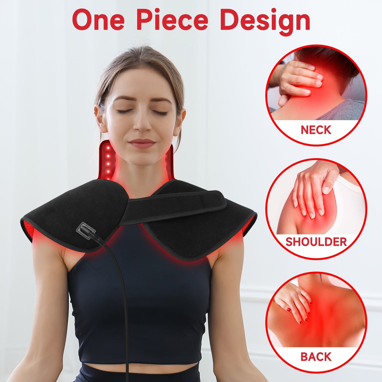 WEETALL Red Light Therapy Neck Shoulder Wrap