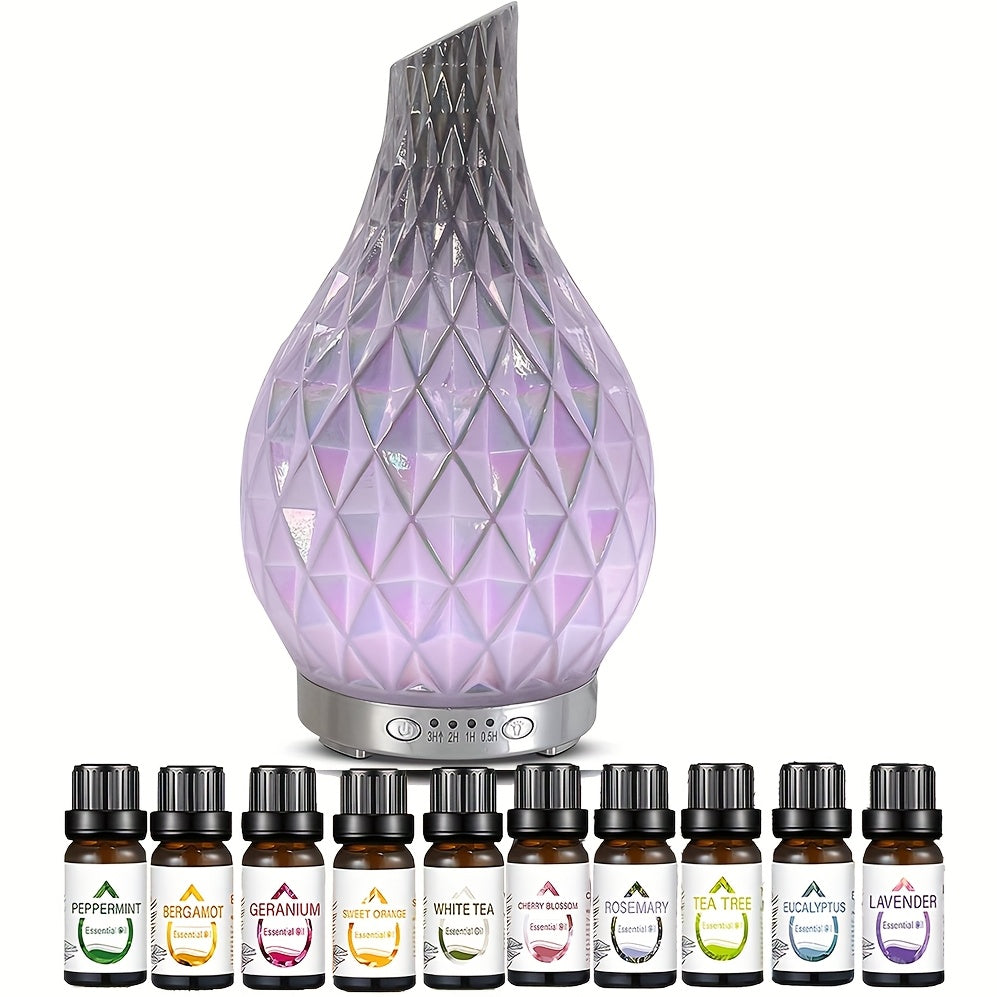 Blossom And Radiate Glass Essential Oil Diffuser Silent