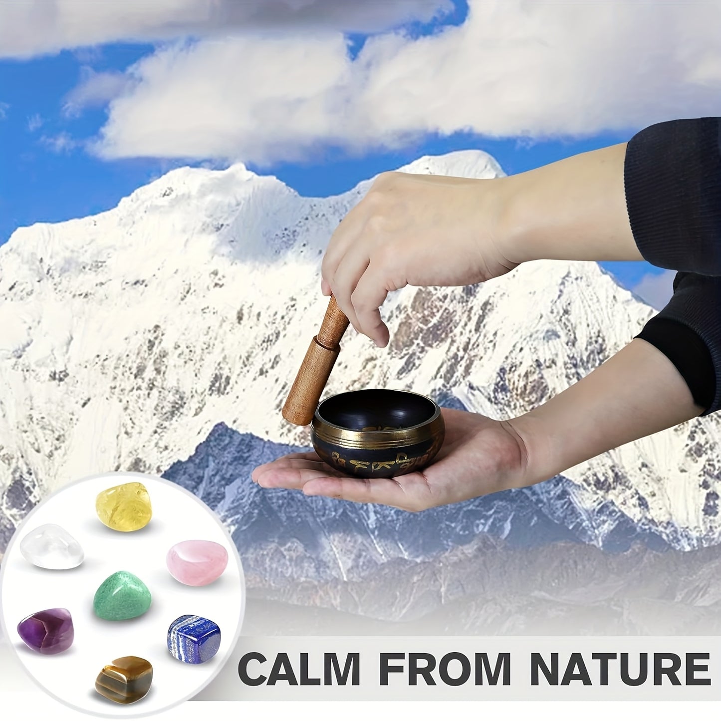 TATOODAA Tibetan Singing Bowl Meditation Set For Balance