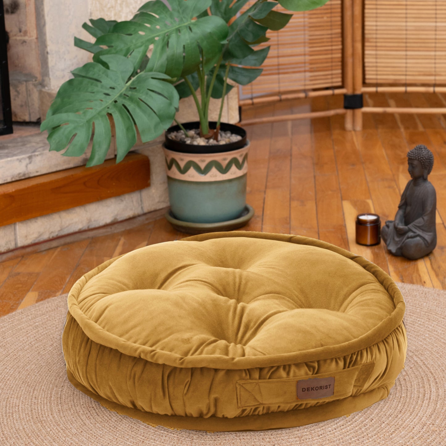 Dekorist Round Floor Cushions Soft Meditation Cushions