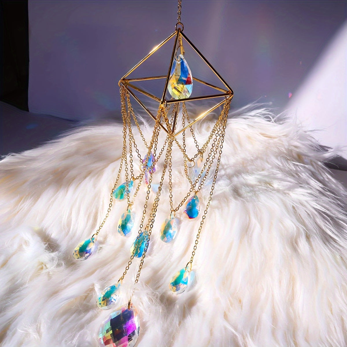 Blossom and Radiate Outdoor Crystal Star Moon Sun Catcher