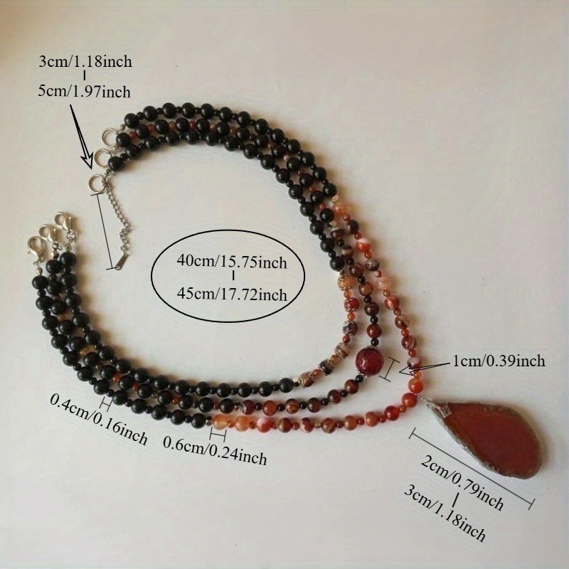 Blossom and Radiate Bohemian Layered Necklace Pendant