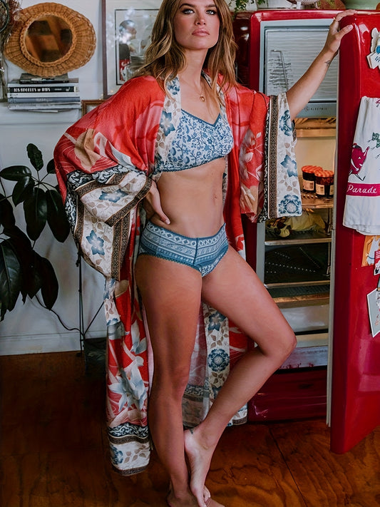 Blossom Radiate Bohemian Sun Protective Cover Up Shawl