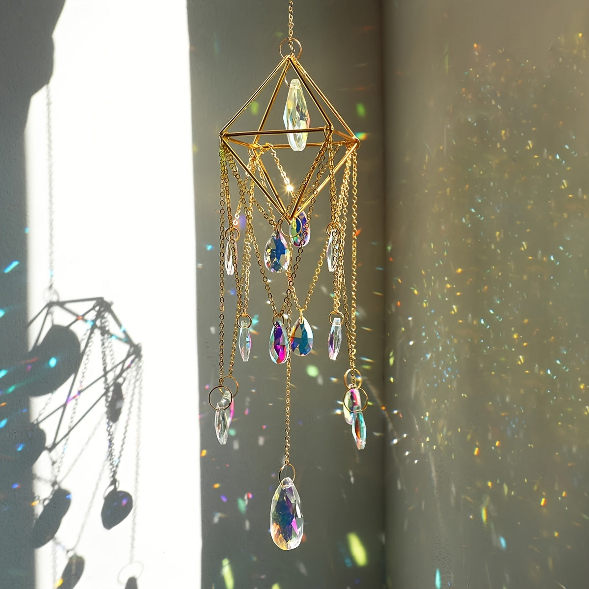 Blossom and Radiate Outdoor Crystal Star Moon Sun Catcher