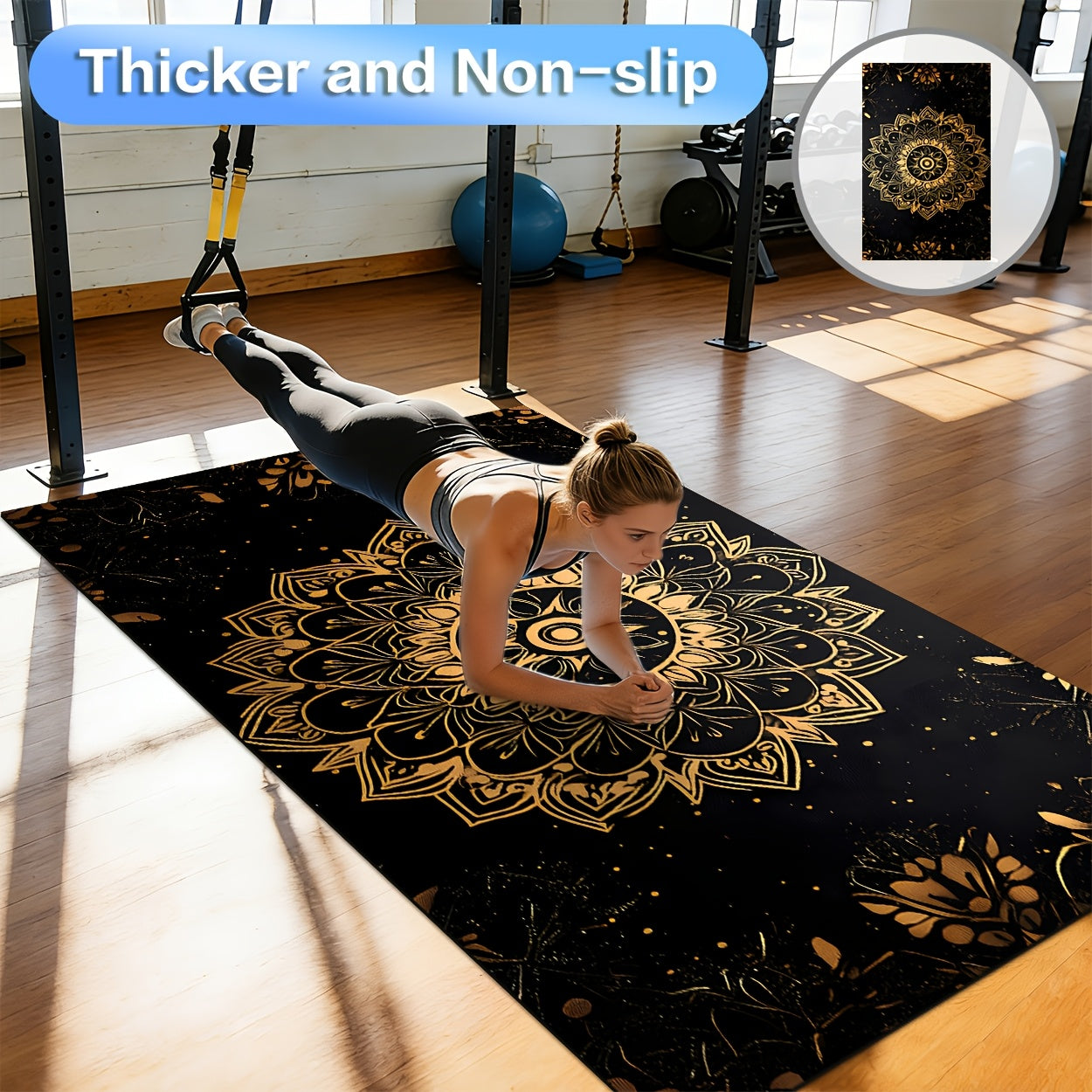 ZULIDA Yoga Mat For Fitness Training And Home Workouts