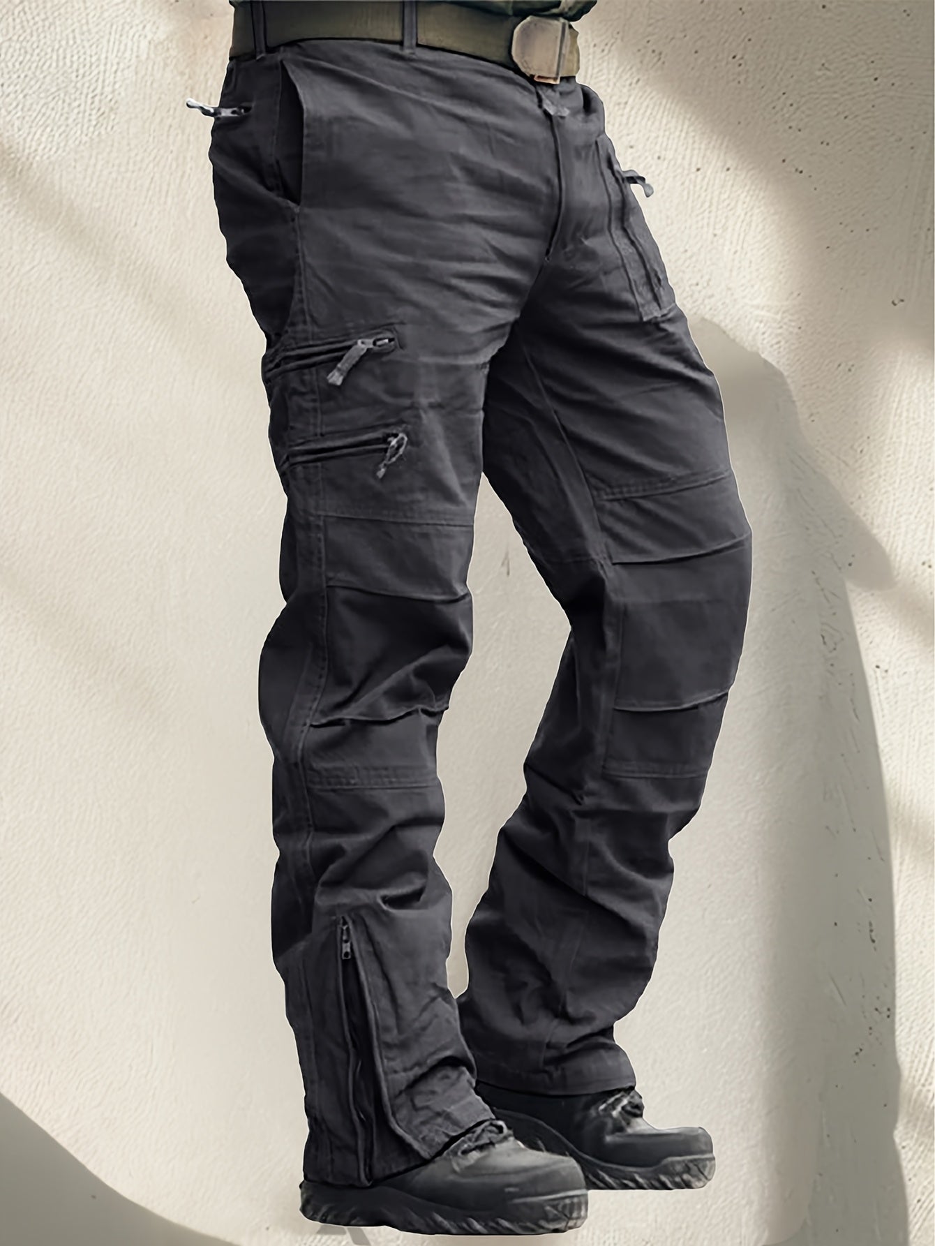 Magnivit Mens Cargo Pants Spandex Scratch Resistant Pockets