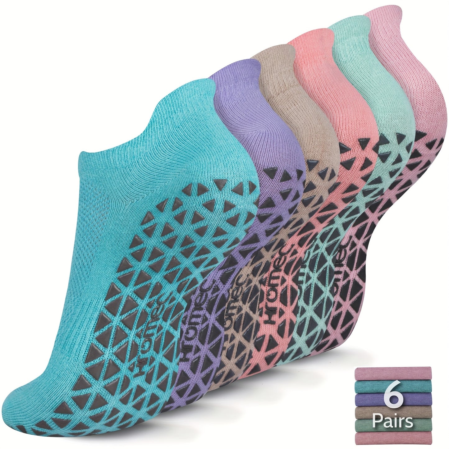 Non Slip Yoga Socks With Grips For Pilates And Barre