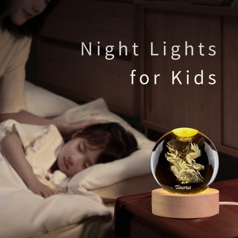 Blossom And Radiate Crystal Ball Table Lamp Constellations