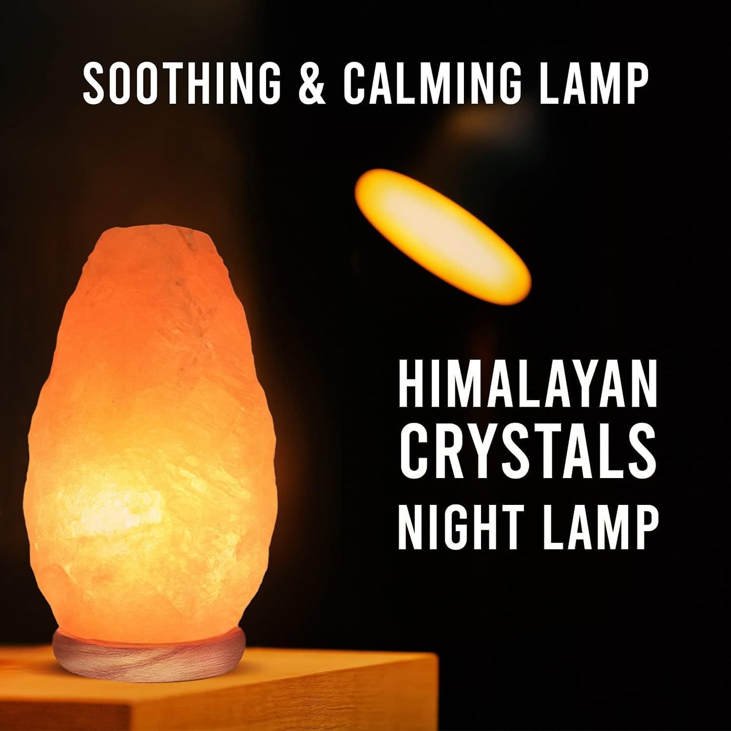 WBM Himalayan Glow Salt Lamp With Dimmer Touch Control USB Powered Natural Handcrafted
