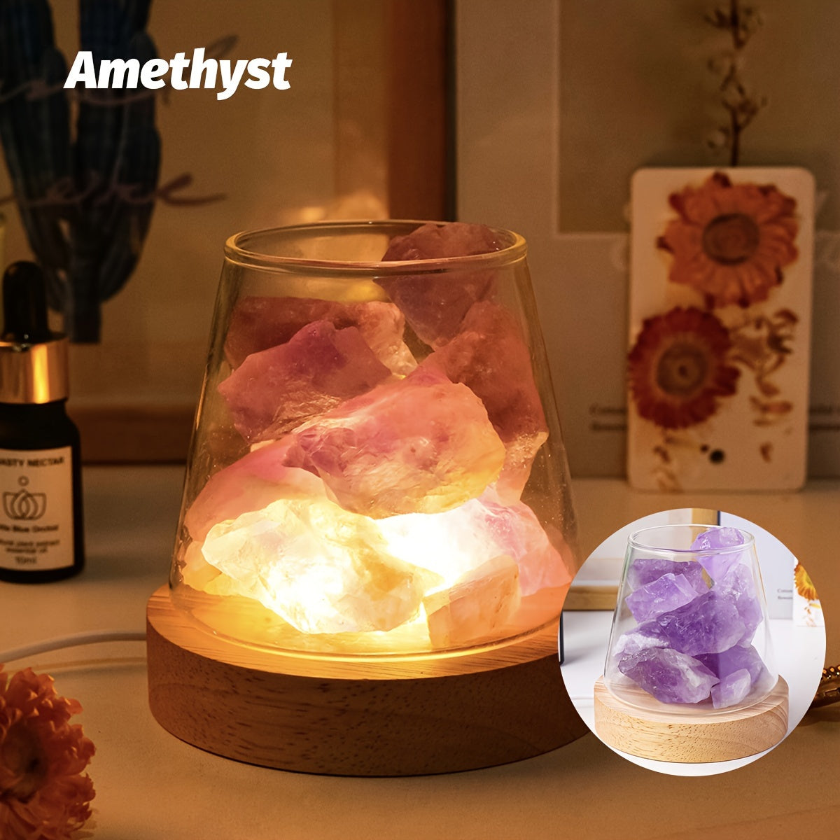 Blossom Radiate Natural Aroma Stone Diffuser USB Lamp