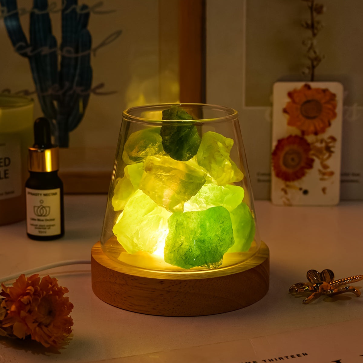 Blossom Radiate Natural Aroma Stone Diffuser USB Lamp