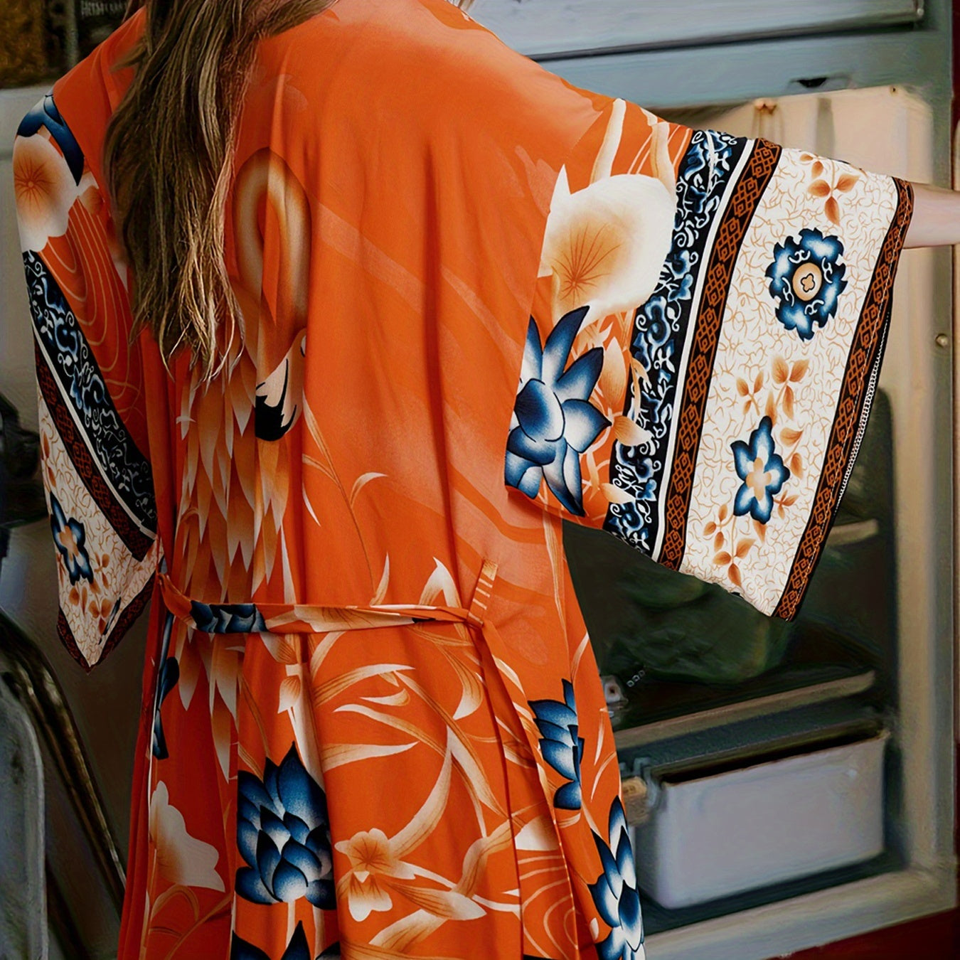 Blossom and Radiate Bohemian Beach Kimono Cover Up