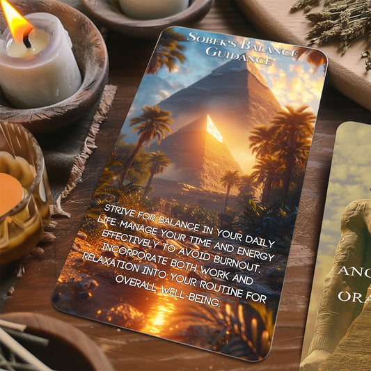 Blossom And Radiate Ancient Egyptian Oracle Cards Deck