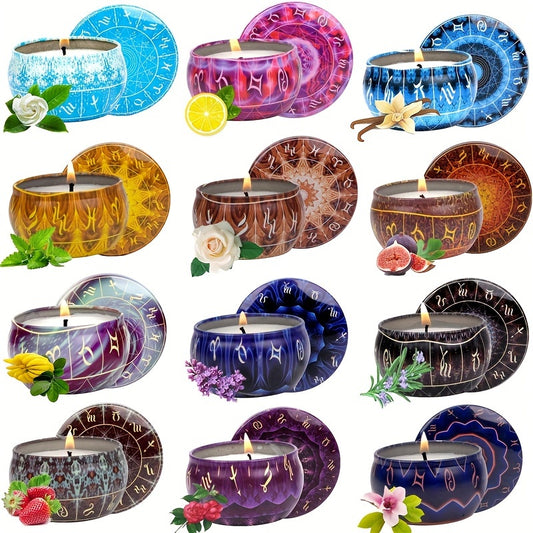 Blossom Radiate 12 Constellations Scented Candles Gift Set