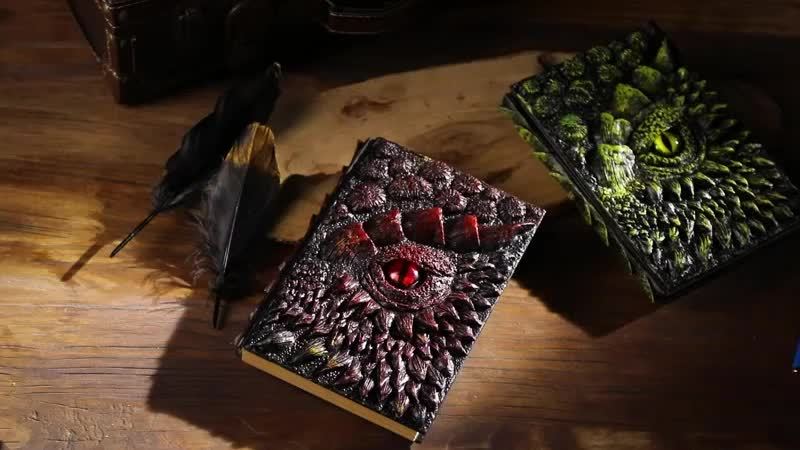 Blossom And Radiate Dragon Eye Embossed Notebook Journal