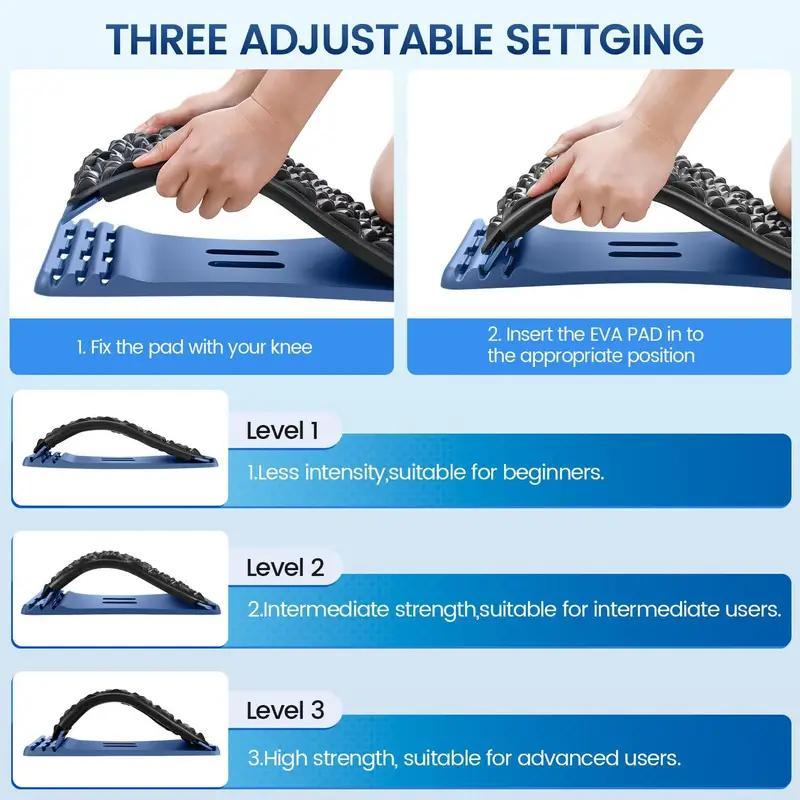 Back Stretcher for Lower Back Pain Relief Device for Spine