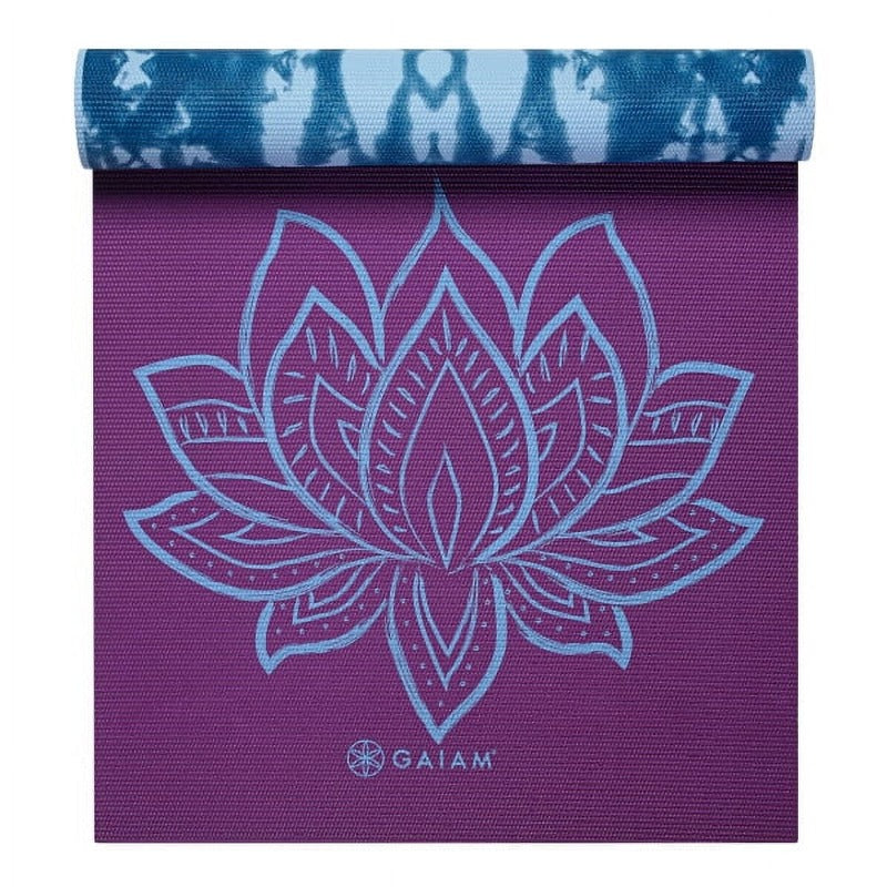 Yoga Ent Premium Print Reversible Yoga Mat For Lotus