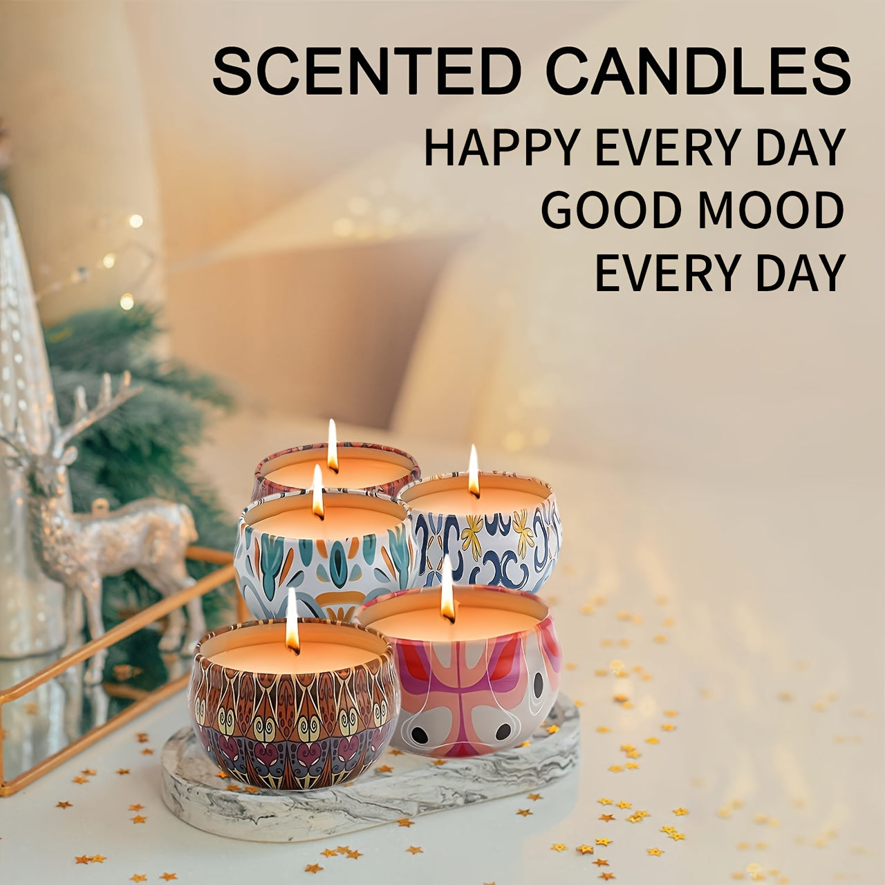 Ar Candles Halloween 16 Piece Candles Gift Set With Long Lasting Fragrance For Home